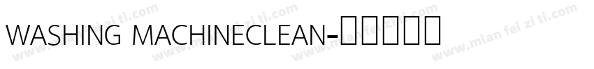 WASHING MACHINECLEAN字体转换